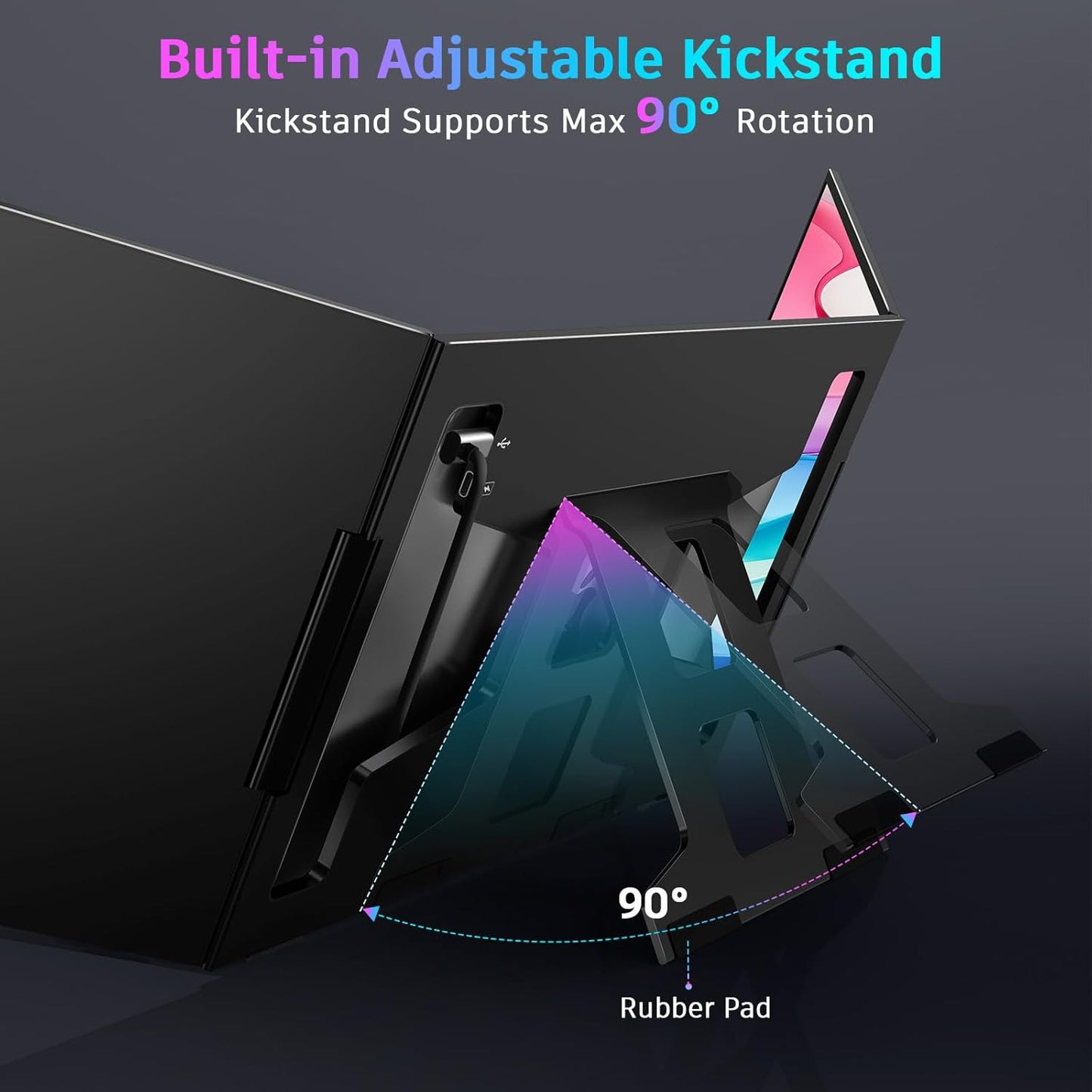 Upgrade your laptop with the Dual Boost 15.6″ Pro Max (Gen 3): dual full-HD portable monitors with single-cable USB-C connection, 300 nits brightness, 1200:1 contrast, and ultra-light design. Perfect for productivity, travel and mobile workstations.